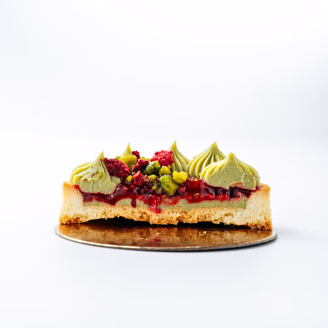 tartaletka malinowo pistacjowa